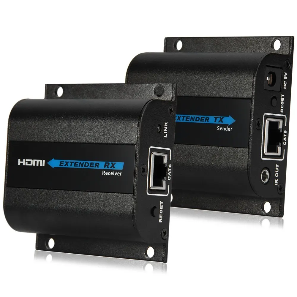 

LKV372 Pro Aluminum 60M AV HDMI Extender with Loop-out IR Converter Support HDMI 3D 1080P Over Single CAT6/7 Network Cable