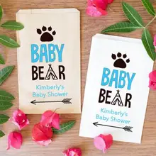 На заказ сладкий мальчик или девочка пол раскрывает попкорн конфеты буфет леденец мешочки для вечеринки перед рождением ребенка пекарня печенья пончик подарок сувениры мешочки