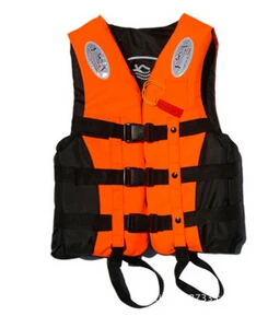 Лидер продаж взрослых профессиональный спасательный жилет рыбалка, купальник, купальный костюм с изображениями героев мультфильмов, с поясом, свисток, 5 размеров - Цвет: Оранжевый