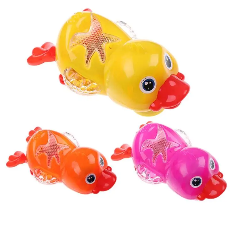 Plastic Electric Universal Duck Toy Imitate Swimming Sound Light Ducks