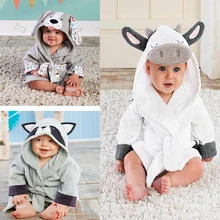 Robes Sleepwear Gown Bath-Towel Hooded Newborn-Baby Baby-Girls Infantil Cartoon Kids