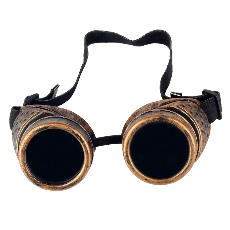 

Steampunk Goggles Glasses Retro Vintage Welding Punk Gothic Cosplay Adjustable Strap Eyewear 2019 Fashion Goggles Glasses