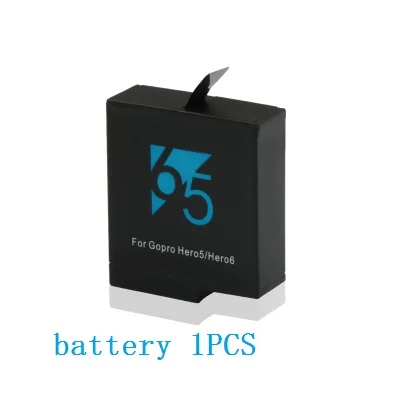 Новые 3-Way Батарея Зарядное устройство светодиодный двойной зарядки, сумка для переноски, чехол Батарея Корпус для экшн-Камеры GoPro Hero 5, 6, 7, 8, черные аксессуары Батарея чехол - Цвет: 1 battery