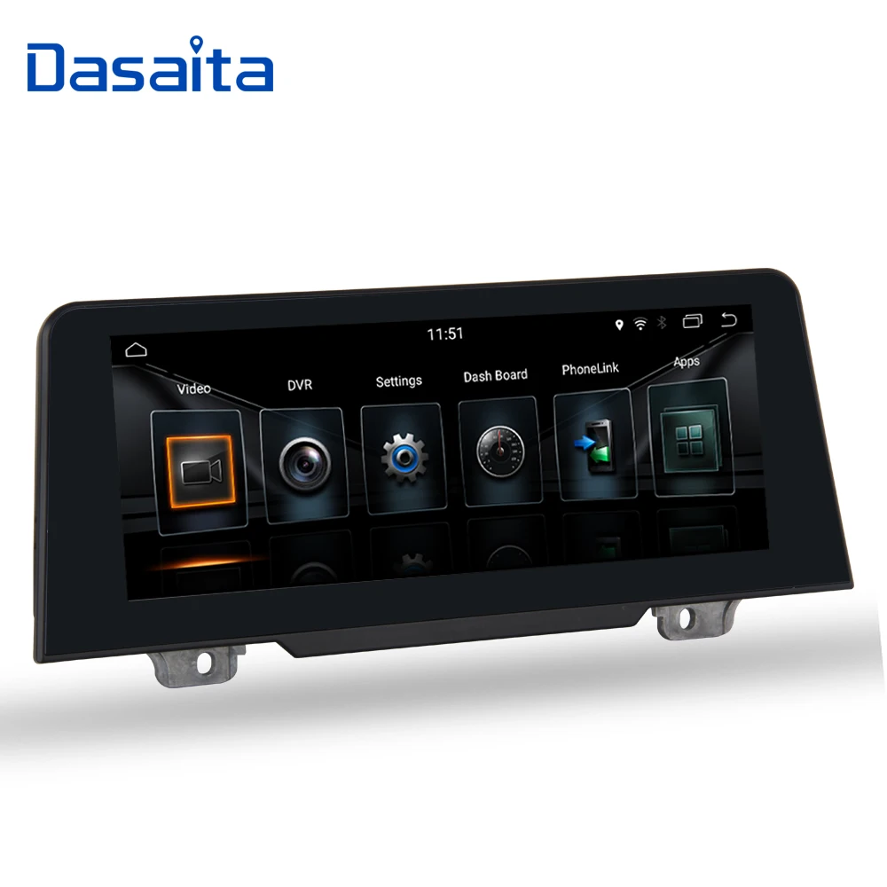 Discount Dasaita 8.8" Android 9.0 car audio Multimedia Player for BMW F20 F21 2017 GPS Navigation Bluetooth 1280*480 NBT system Wifi 2