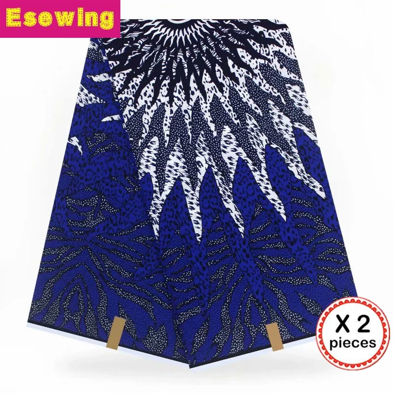 

2019 High quality 12yards/lot 100% cotton fabric real Ghana wax ankara fabric african wax prints nigerian fabric for party dress