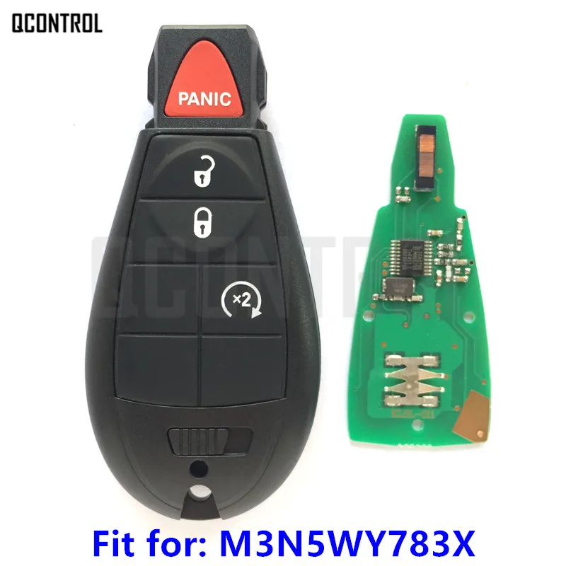 

QCONTROL Auto Remote Smart Key for JEEP Car Commander Grand Cherokee PN M3N5WY783X / IYZ-C01C 433MHz