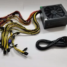 ETH miners источник питания 1600W 12V 125A выход. Включая 26 PCES 4Pin 4+ 4pin 6+ 2Pin 24Pin SATA разъемы от YUNHUI