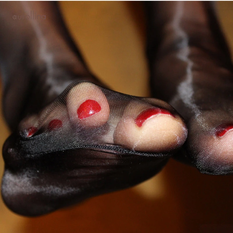 High Gloss Sheer Toe Oil Finish Pantyhose (1)