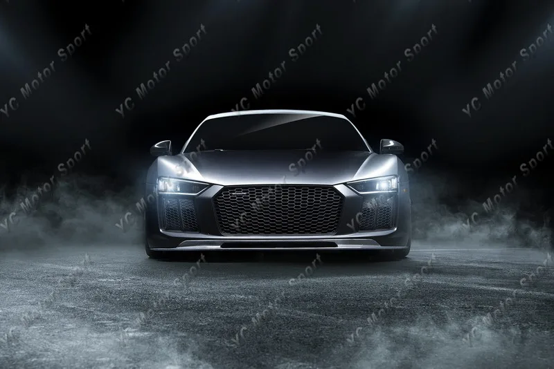 2017-2018 Audi R8 Coupe & Spyder V10 & V10 Plus Vorsteiner VRS AERO Style Front Spoiler Lip DCF  (53)
