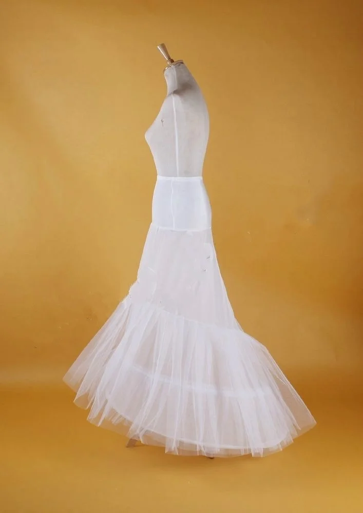 Bridal Hoop Skirt Wedding Petticoat Accessories Crinoline Slip White