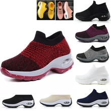 Большие размеры 35-42, Женские Дышащие баскетбольные мужские носки, обувь для прогулок, спортивная обувь, кроссовки на танкетке для женщин, тренажер для девочек