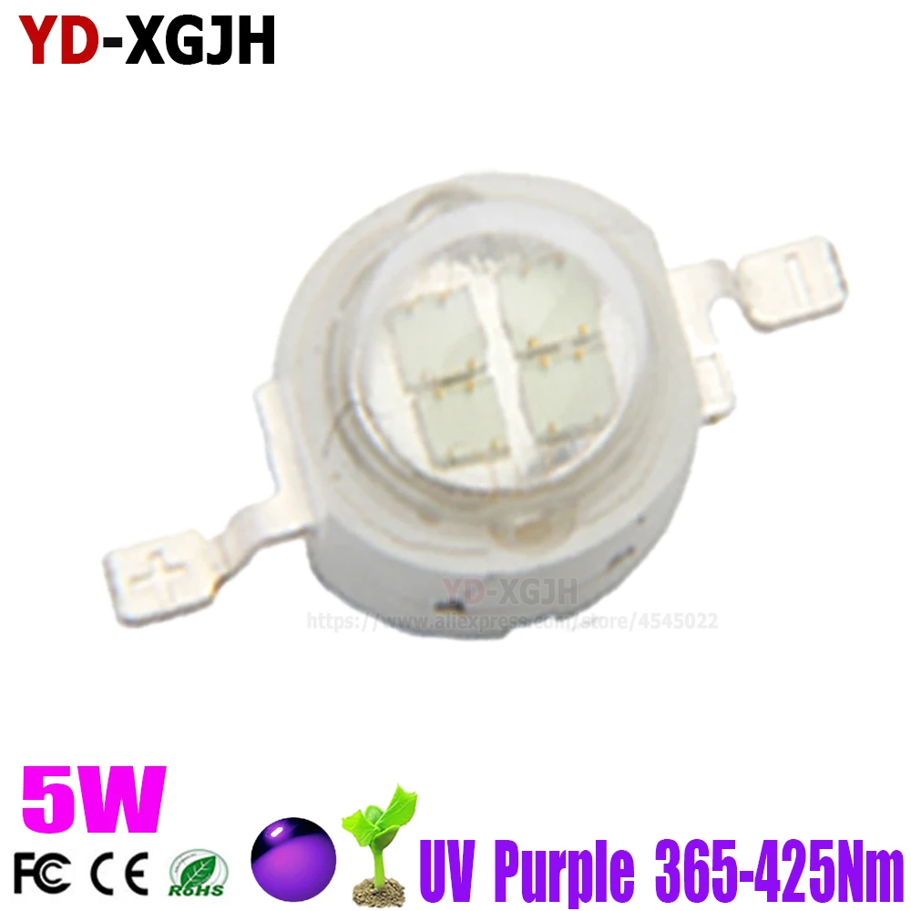 High Power Light UV LED Bulbs Lamp Chips 365nm 375nm 380nm 385nm 395nm ...
