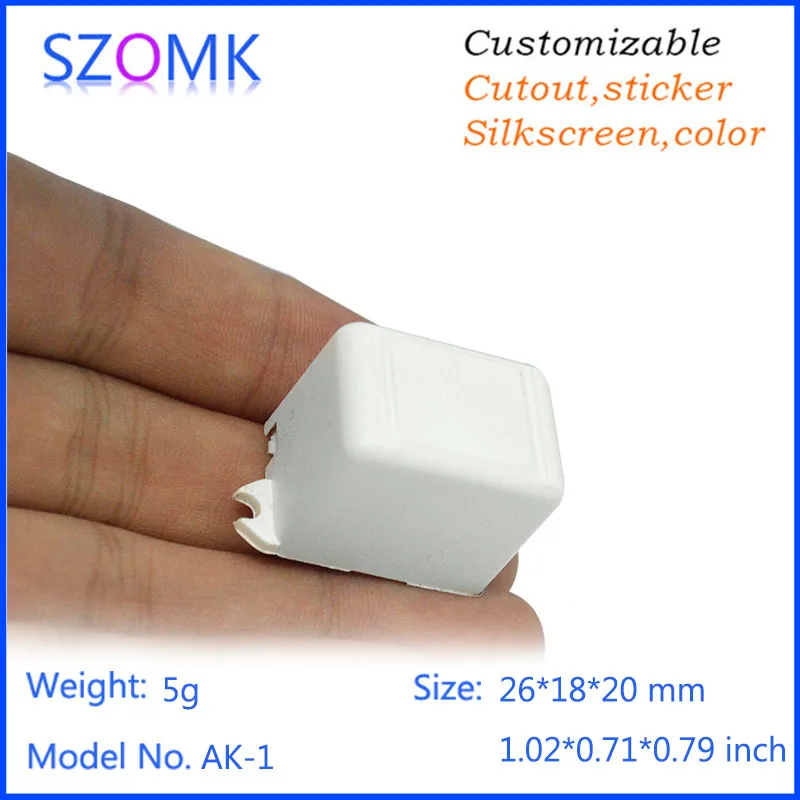 

20 pieces a lot plastic electrical enclosure 26*18*19 mm plastic housing for pcb LEd small housing electronics enclosures