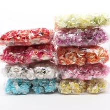 72 шт. 35 мм Искусственные бумажные розы цветок свадебное оформление букета самодельный венок на день рождение, симулированные Искусственные цветы ручной работы