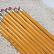 500 карандаши с резиновым желтый деревянный карандаш с ластиком 19 см* 0,8 см