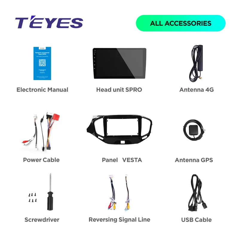 Flash Deal TEYES SPRO For Lada VESTA 2015-2019 Car Radio Multimedia Video Player Navigation GPS Android 8.1 Accessories Sedan No dvd 2 din 5