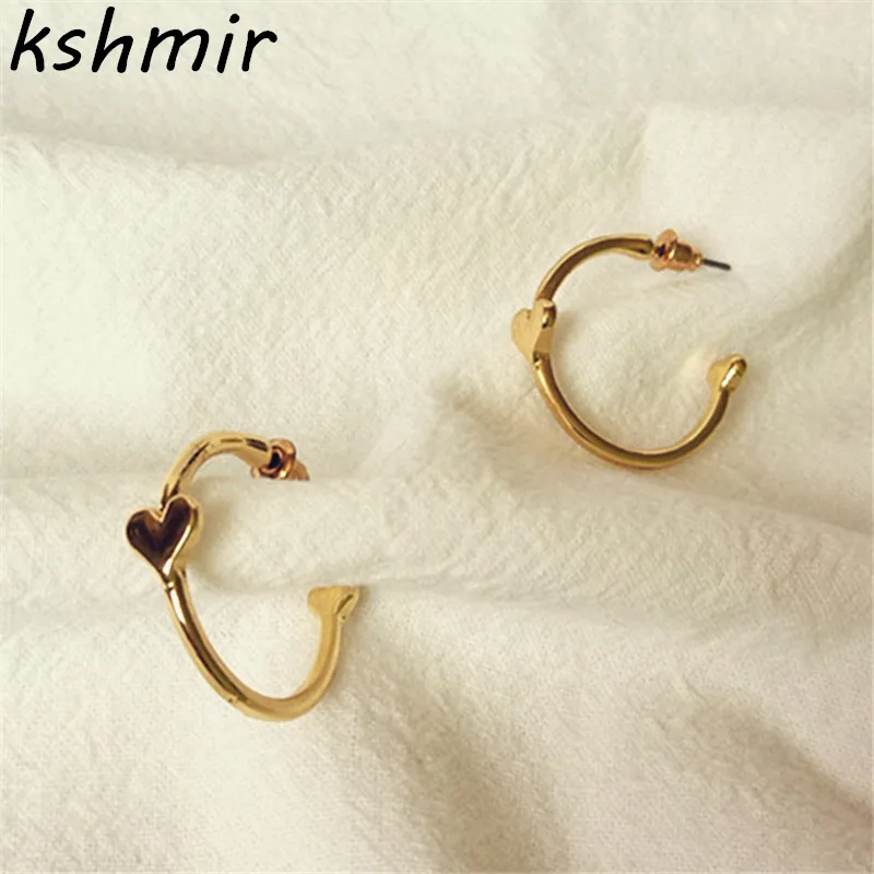 Соблазнительные полукруглые серьги подвески ювелирные изделия|earrings fashion|heart love
