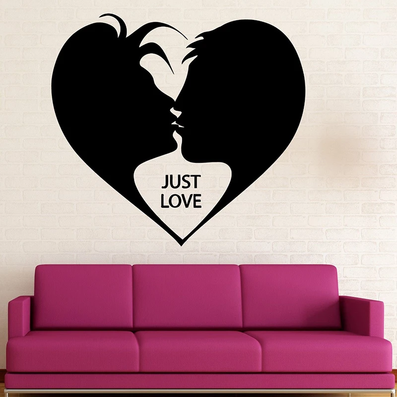 Just Love Wall Decals Romantic Wall Sticker For Bedroom Wall Decor Love