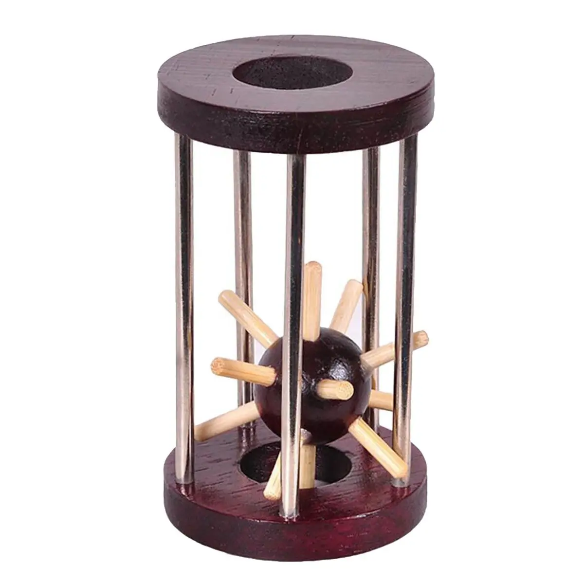 

FBIL-Wooden Tetrakaidecahedron Lock Logic Puzzle Burr Puzzles Brain Teaser Intellectual Removing Assembling Toy