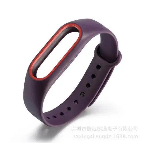 Сменный ремешок для Xiaomi Mi band 2, регулируемый браслет, мягкий силиконовый ремешок, умный Браслет, наручные часы TSLM1 - Цвет: Темно-синий