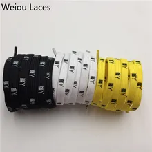 30 пар/лот) Weiou трубчатый полиэстер печатные японские Hiragana Kanji шнурки печать плоские 7 мм Кроссовки Спортивная повседневная обувь кружева