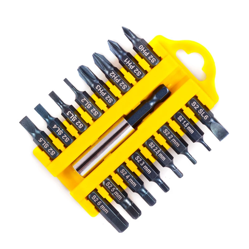 17 Pcs Professional Screwdriver Bits Handle With 1/4