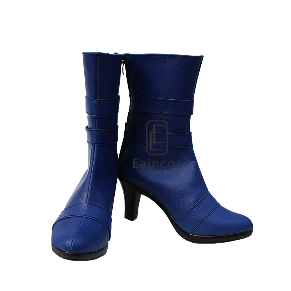 Аниме Сейлор Мун tenoh haruka/Сейлор уранус косплей обувь синие ботинки изготовленные под заказ