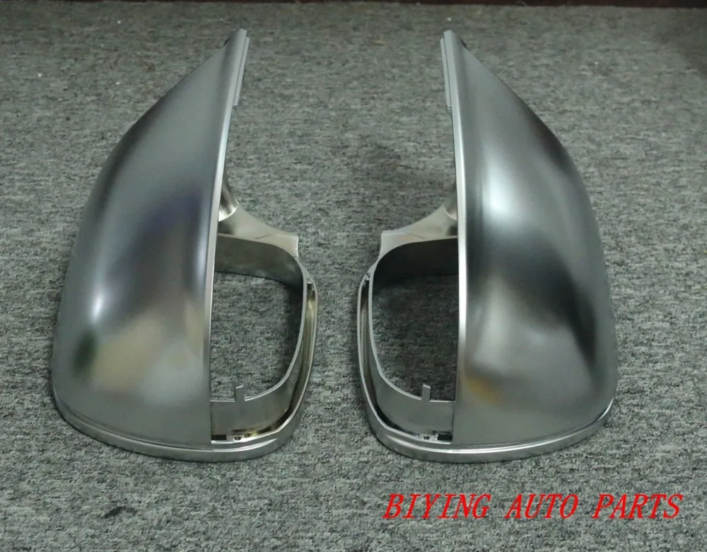 

1 pair rearview mirror cover matt chrome Silver mirror case shell for audi Q5 Q7