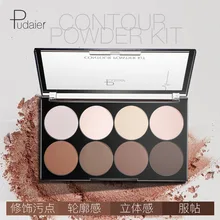 Восемь цветов, матовая, установка, блеск, порошок, ремонт, блюдо, твердая, тени, украшение, скрывающий порошок, водонепроницаемый