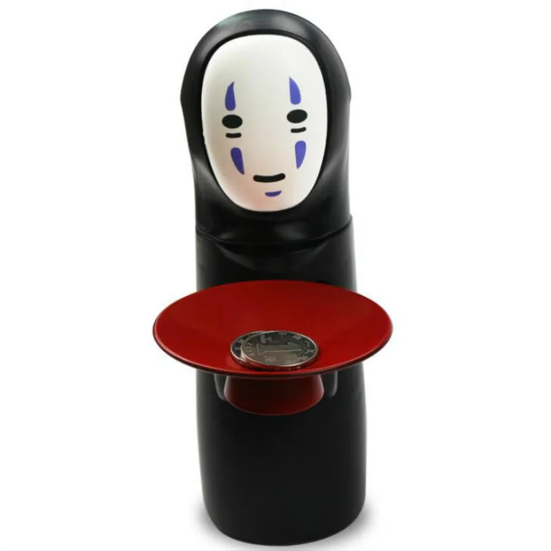  1 Pcs Cartoon Anime Miyazaki Spirited No Face Men Coin Bank Automatic Eaten Coin Bank Money Saving 
