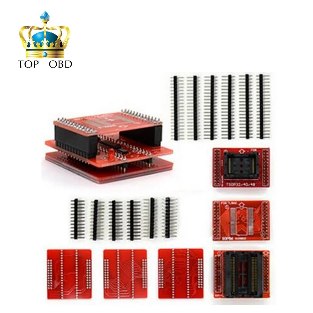 

HOT!!! Original 8pcs Adapters MiniPro TL866 Universal Programmer TSOP32 TSOP40 TSOP48 SOP44 SOP56 Sockets TL866A TL866CS