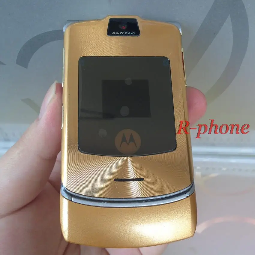 Отремонтированный разблокированный оригинальный мобильный телефон Motorola RAZR V3i
