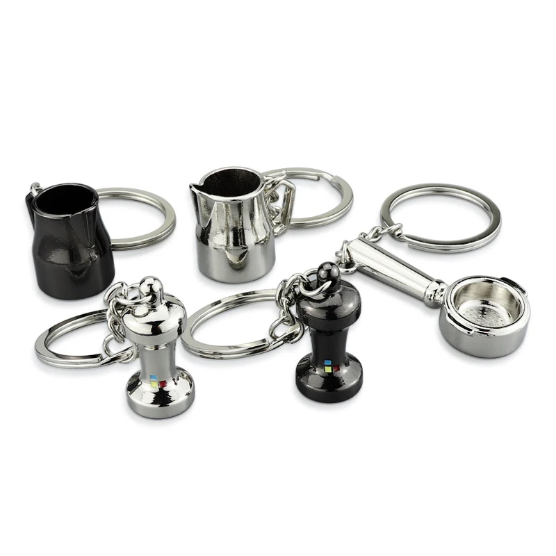 Creative Keyrings New Kitchen Tableware Keychain Cute Mini Coffee kitchenware Gadget Jewelry Gift Accessories | Украшения и