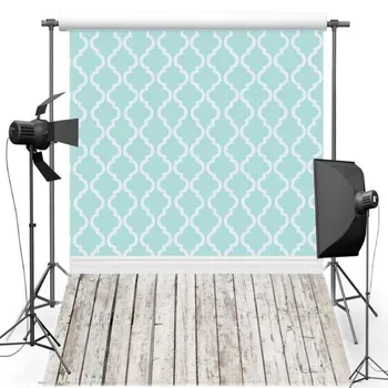 

Blue Chevron Wood Floor photography studio background Vinyl cloth High quality Computer print wall backdrops