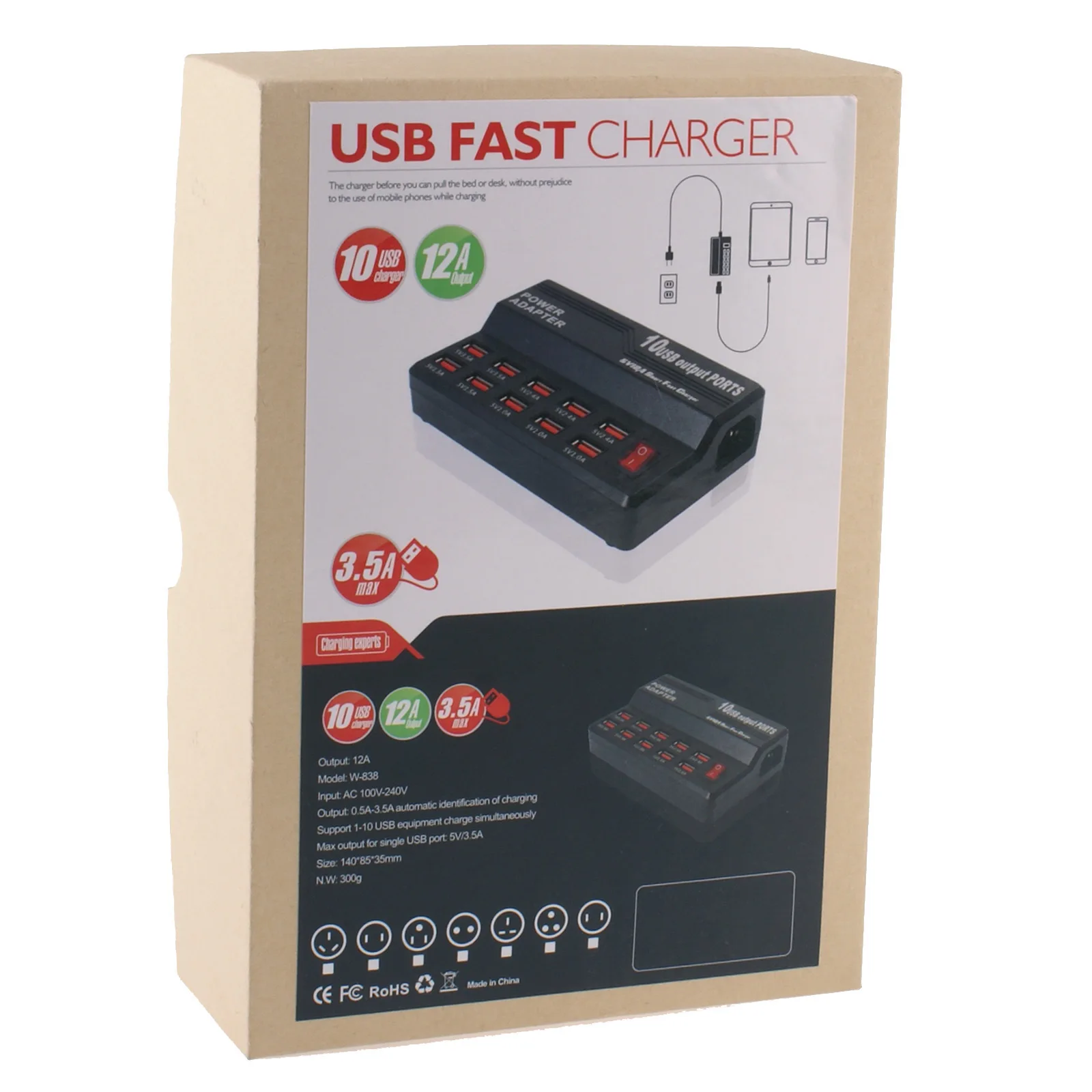 10 منافذ USB الهاتف المحمول اللوحي الذكية سريع شاحن لسطح المكتب الهاتف كاميرا مراقبة شحن محول محطة 10 منافذ USB الهاتف المحمول اللوحي الذكية سريع شاحن لسطح المكتب الهاتف كاميرا مراقبة شحن محول محطة