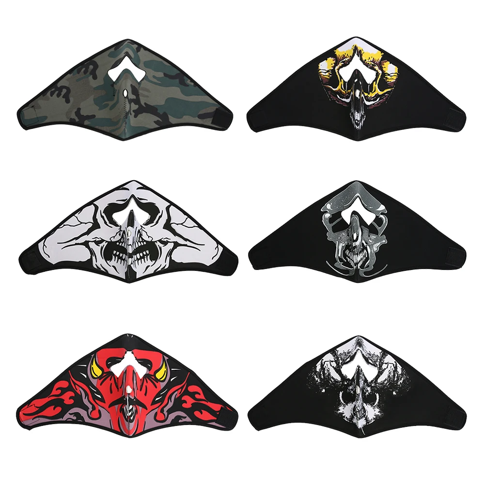 

Foldable Outdoor CS Tactical Cycling Dustproof Mask 3D Printed CS Skull Multi-Pattern 29 X 20mm Windproof Warm Full Face Mask