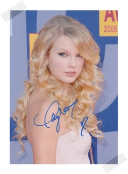 

signed Taylor 1989 autographed photo 7 inches freeshipping 092017D