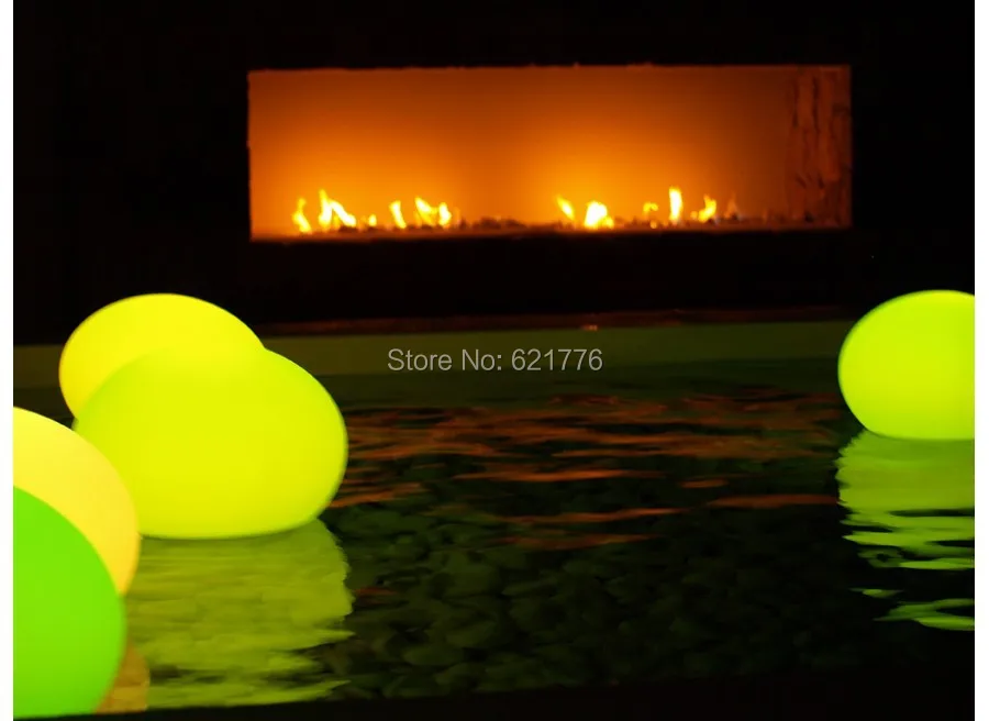 D27* H17cm16 цвета аккумуляторная водонепроницаемый из светодиодов плоский мяч для бар / кафе / сад / бассейн / домашнего дистанционного управления украшение