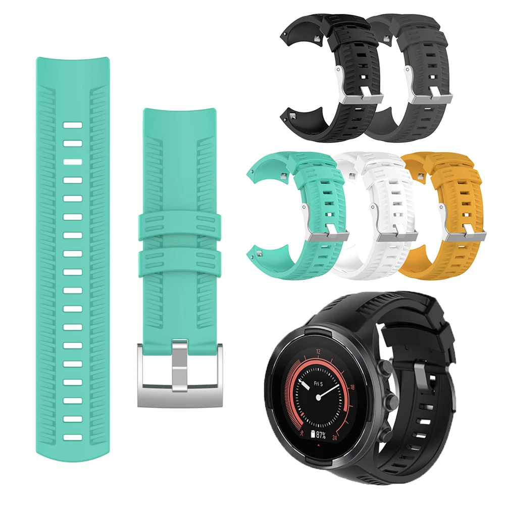 Ремешок для Suunto 9 серии универсальный умный браслет силиконовый спортивный