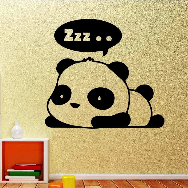 Sleeping Cute Bear Wall Stickers Room Wall Decoration Removable