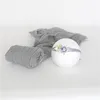 Vintage Grey Dyed Cheesecloth Wrap and Tieback Set Baby Girl Stretch Knit Cheese Wrap Posing Fabric Layer Newborn Boy Headband 6