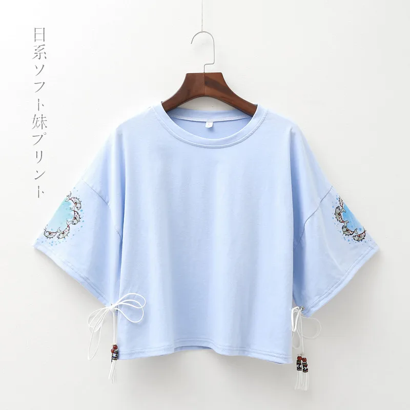 Flare أكمام المرأة تي شيرت 2019 الصيف جديد الصلبة فضفاض قصيرة كل مباراة سيدة رداء علوي غير رسمي و تيز الأزياء أبلى معطف قمم Flare أكمام المرأة تي شيرت 2019 الصيف جديد الصلبة فضفاض قصيرة كل مباراة سيدة رداء علوي غير رسمي و تيز الأزياء أبلى معطف قمم