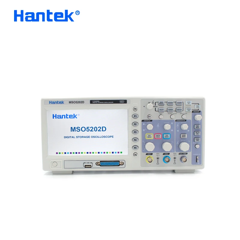 

Hantek Official MSO5202D Digital Oscilloscope Portable 200MHz 2Channels Oscilloscopes USB Osciloscopio +16Channel Logic Analyzer