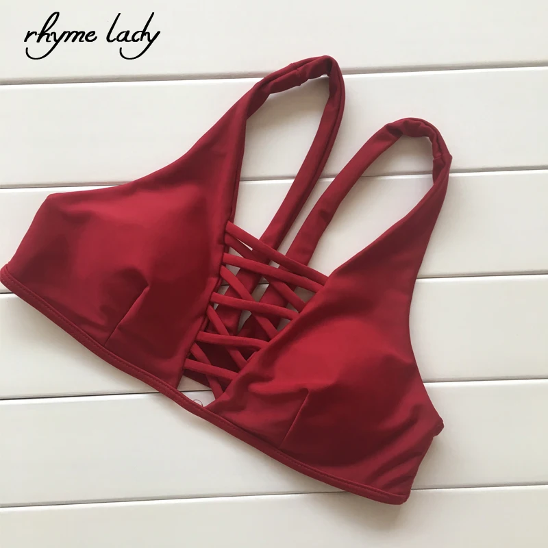 Rhyme Lady bikinis женский бандаж крест tap купальник с кроп-топом пуш-ап бикини пляжная одежда сексуальный купальный костюм