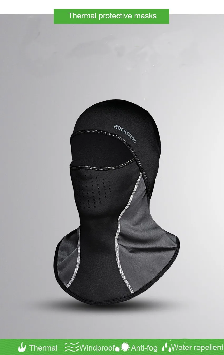 Rockbros велосипедная маска, тепловые грелки для лица, шейный шарф, спортивный велосипедный головной убор, велосипедная шапка, зимний лыжный щит, маска для сноуборда