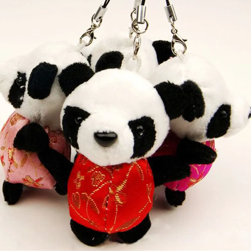 Милая имитация панд наручная игрушка кукла плюшевые мягкие игрушки 14 см Kawaii панда мягкие подарки на день рождения для детей HMR054