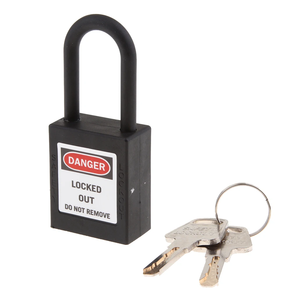 1 Piece Safety Security Lockout Padlock Keyed Lockout Tagout Safety Padlock Different PVC Stainless Steel 