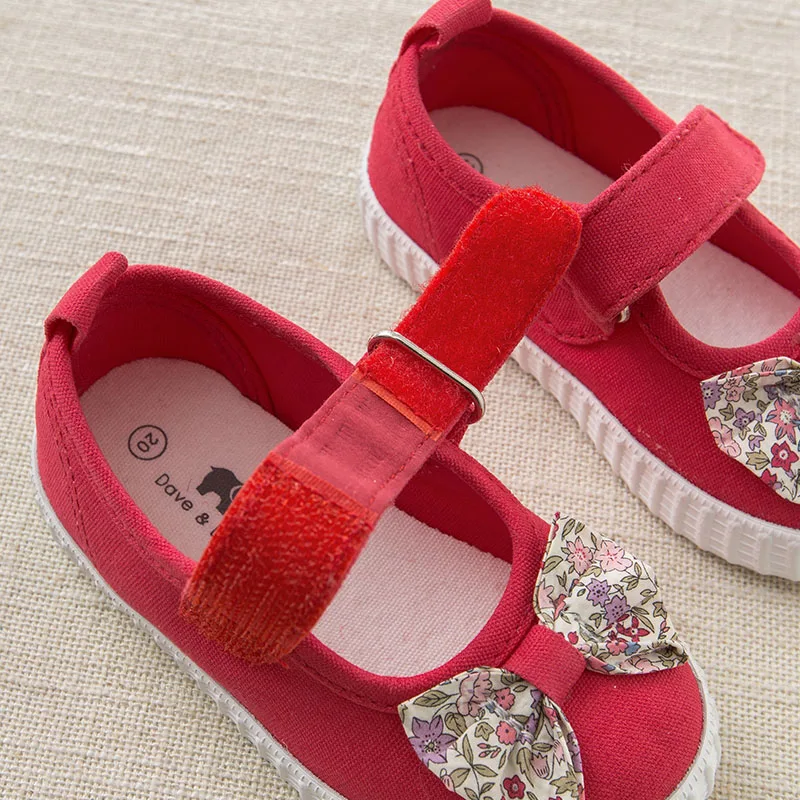 DB7604 Dave Bella/Весенняя парусиновая обувь для маленьких девочек; детская брендовая обувь; детская повседневная обувь