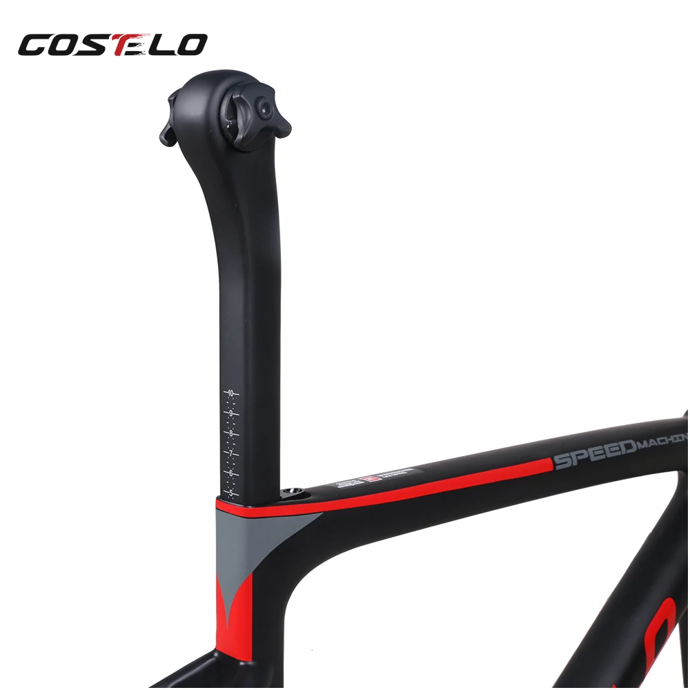 Perfect 2018 Costelo Speedmachine 3.0 ultra light 790g carbon road bike frame Costelo bicycle bicicleta frame carbon fiber cheap frame 37