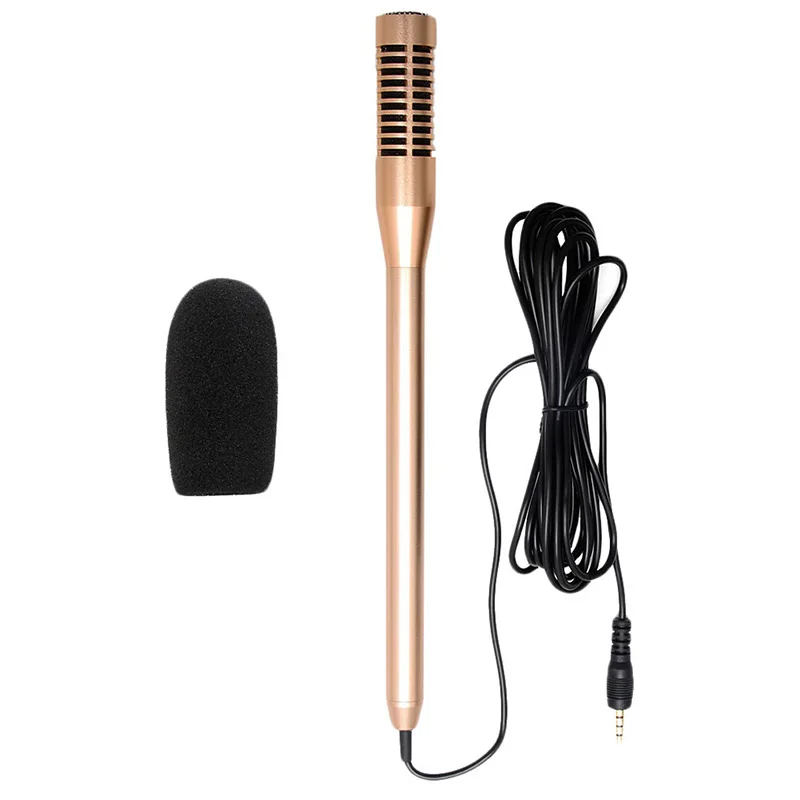 

1 PC Interview Record Microphone Mic 3.5mm Jack for Cellphone Iphone Android Phone